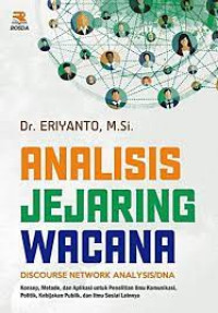 Analisis Jejaring Wacana (Discourse Network Analysis/DNA)