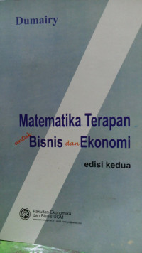 Matematika Terapan untuk Bisnis dan Ekonomi Ed.2