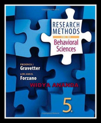 Research Methods for the Behavioral Sciences 5e