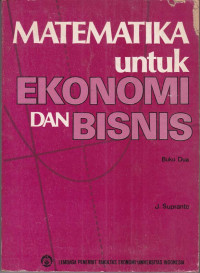 Image of Matematika untuk Ekonomi dan Bisnis BUKU-2