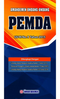 AMANDEMEN UNDANG-UNDANG PEMDA UU RI No.9 Tahun 2015