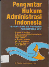 Pengantar Hukum Administrasi Indonesia