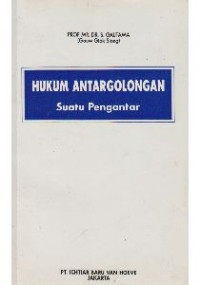 Hukum AntarGolongan (Suatu Pengantar)