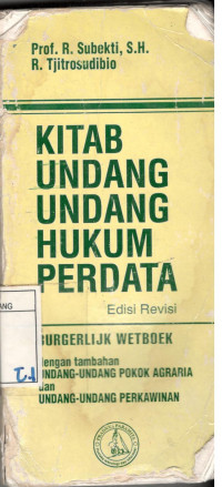 Image of Kitab Undang-undang Hukum Perdata Edisi Revisi