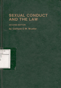 Sexual Conduct and The law, Second Edition