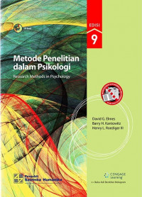 Metode Penelitian Dalam Psikologi=Research Methods inPshychology Ed.9
