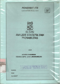 Analisis statistik dan probabilitas SI-2102