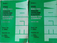 Buku teks analisis anorganik kualitatif dan semimikro, edisi kelima BAGIAN 1