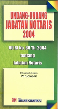 Undang-undang jabatan notaris 2004