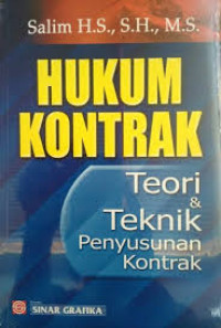 Hukum Kontrak Teori & Teknik Penyusunan Kontrak