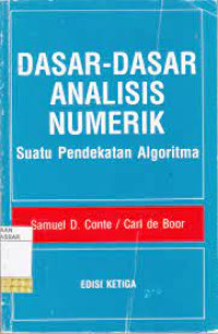 Dasar-dasar analisis numerik suatu pendekatan Algoritma