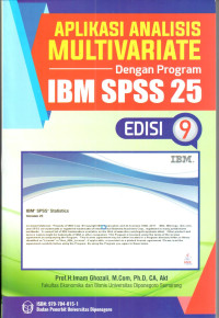 Aplikasi Analisis Multivariate dengan Program IBM SPSS 25