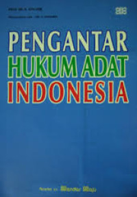 Pengantar hukum adat indonesia