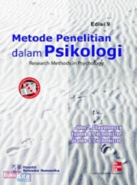 Metode penelitian dalam Psikologi = Reseach Methods in Psychology Edisi 9