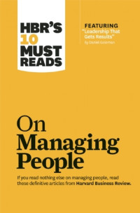 HBR's 10 Must Reads: On Managing People